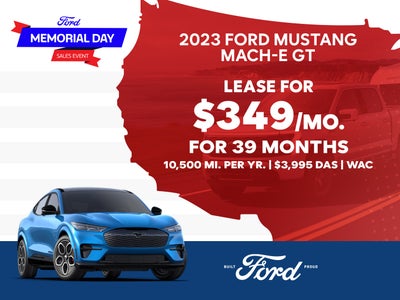 2023 Ford Mustang Mach-E GT Lease For $349 / 39 Months