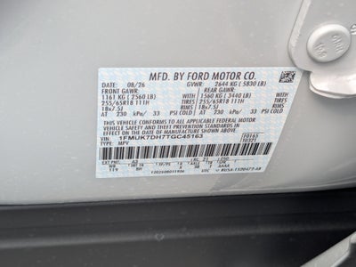 2026 Ford Explorer Active w/200A Pkg