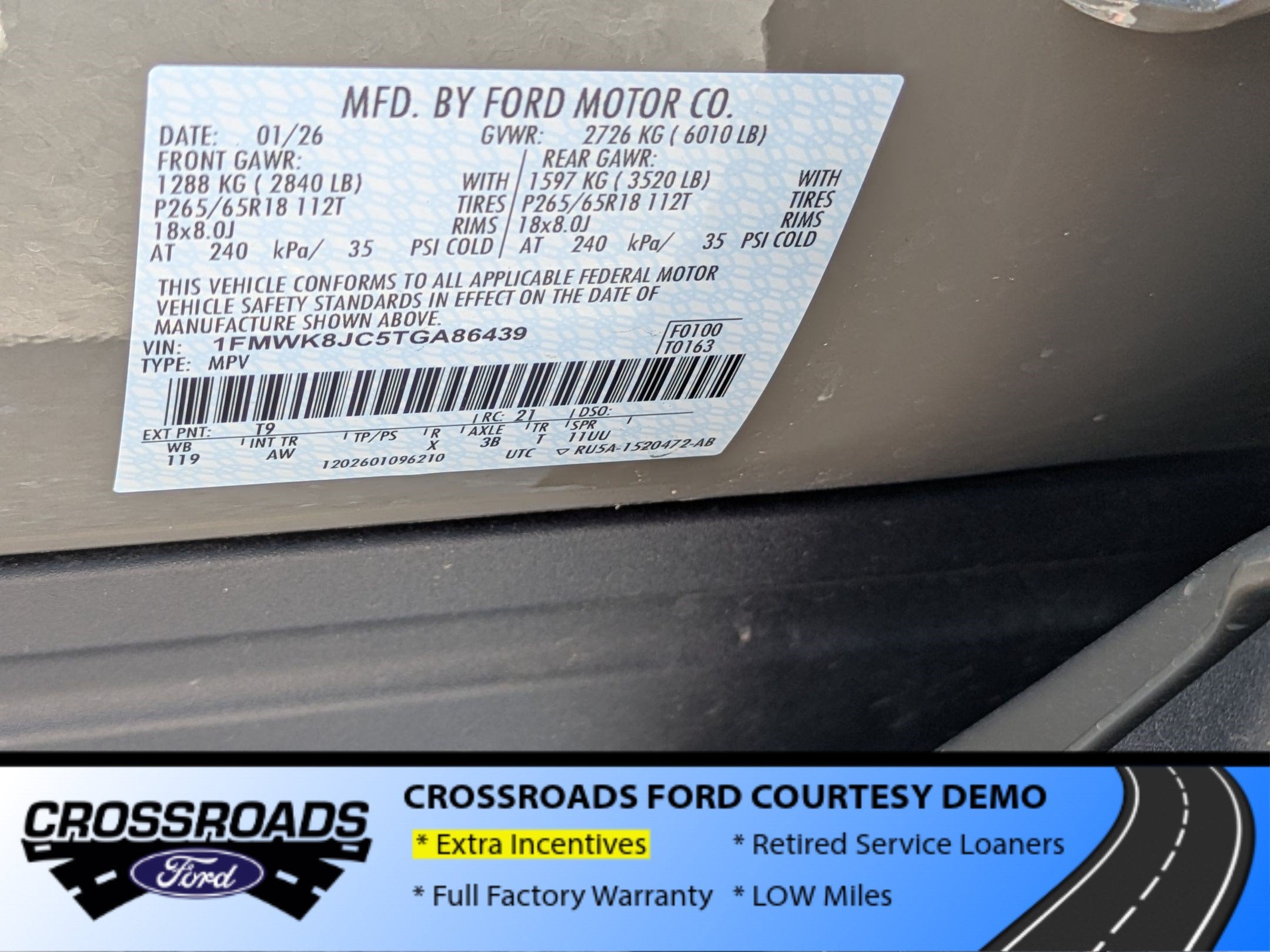 2026 Ford Explorer Tremor - Crossroads Courtesy Demo