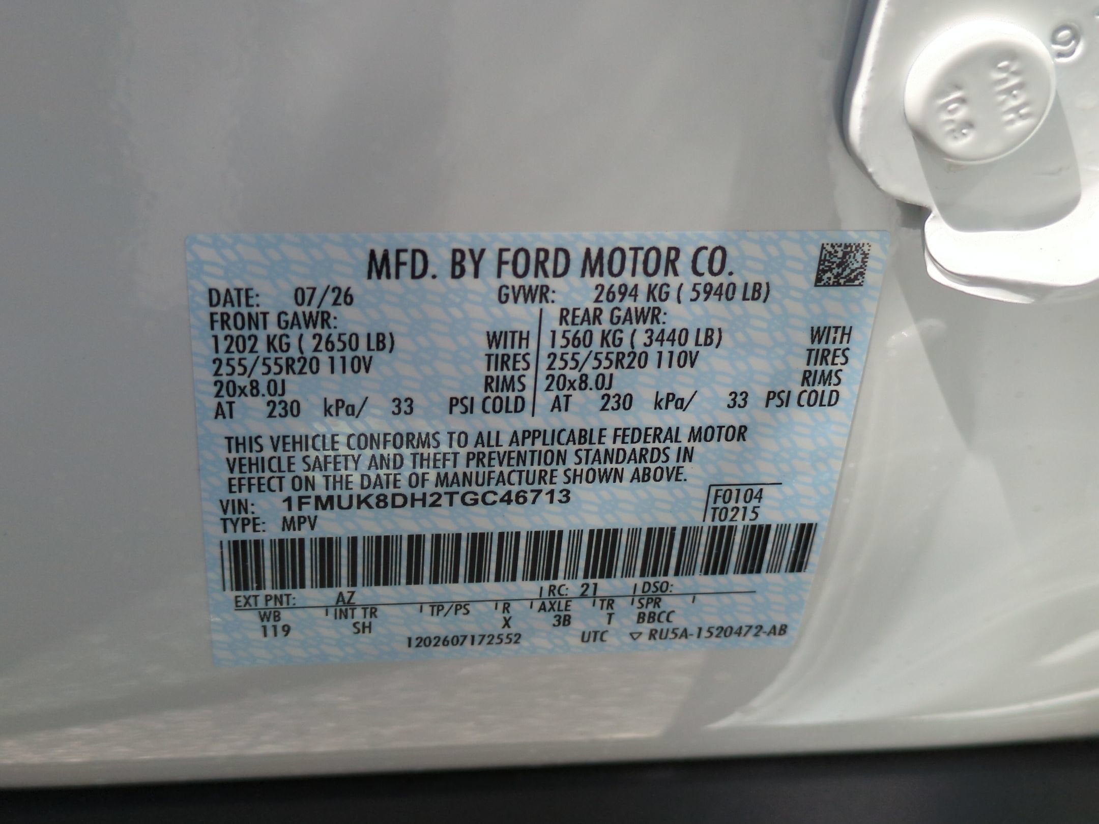 2026 Ford Explorer Active w/200A Pkg