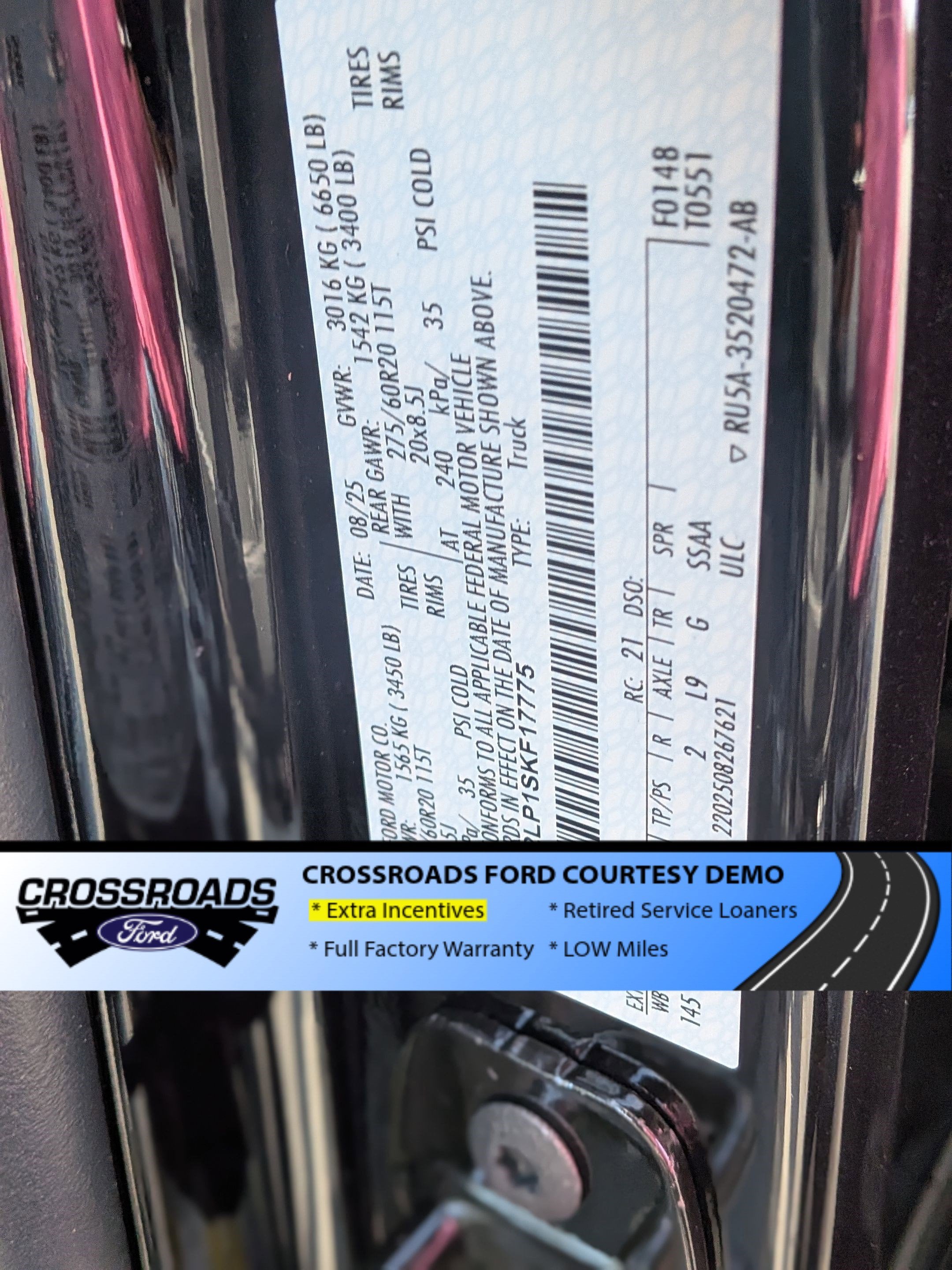 2025 Ford F-150 STX - Crossroads Courtesy Demo