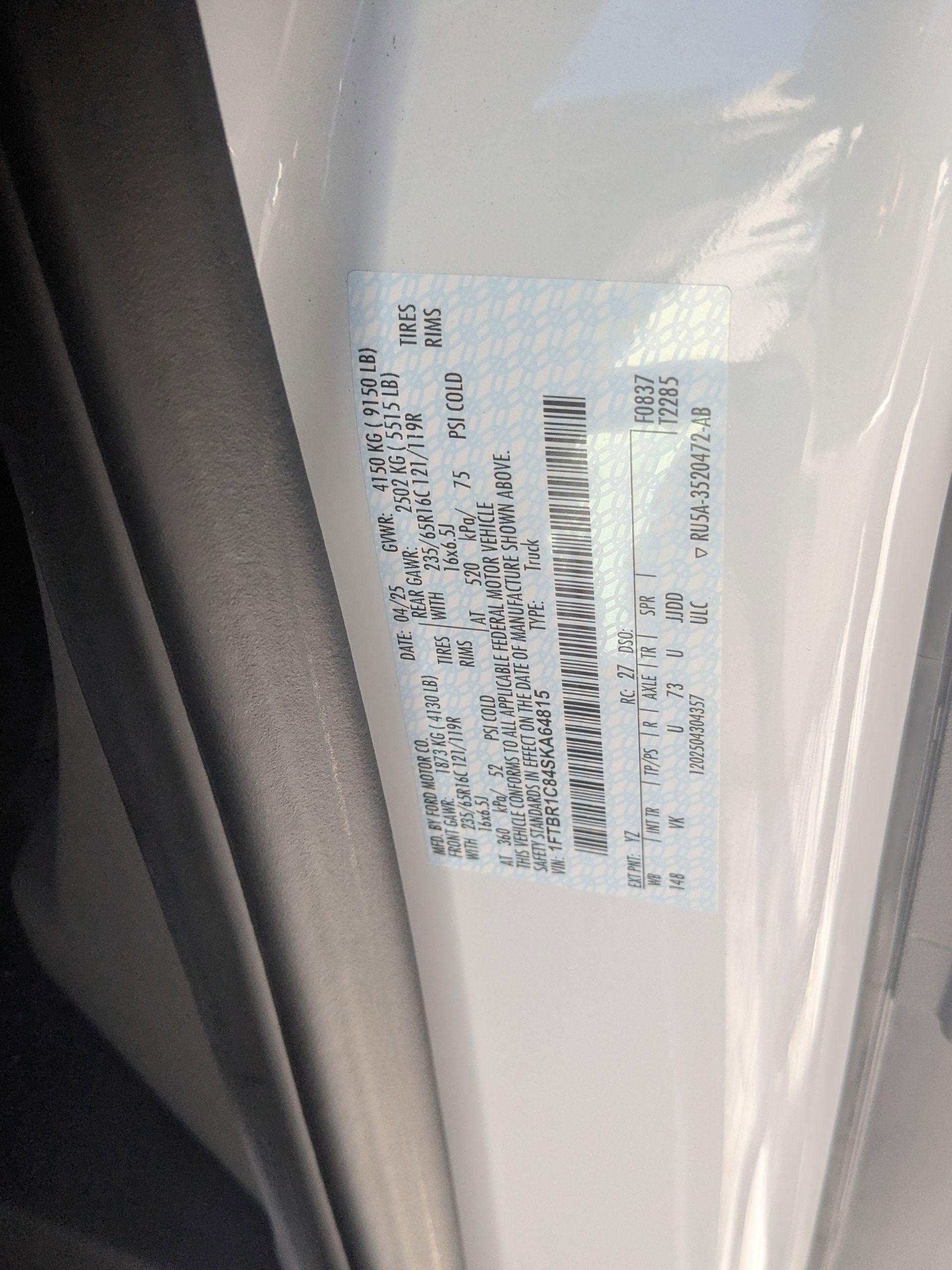 2025 Ford Transit Cargo Van Base