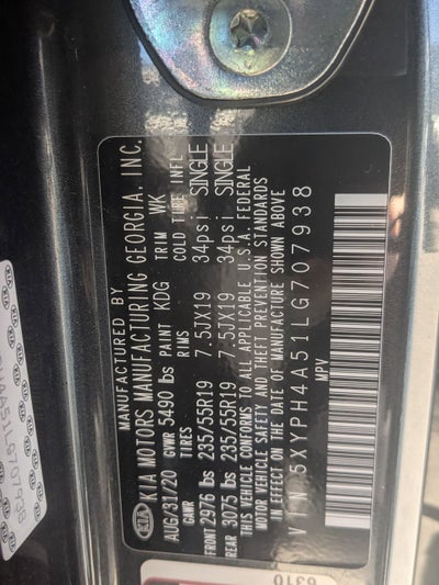 2020 Kia Sorento EX V6