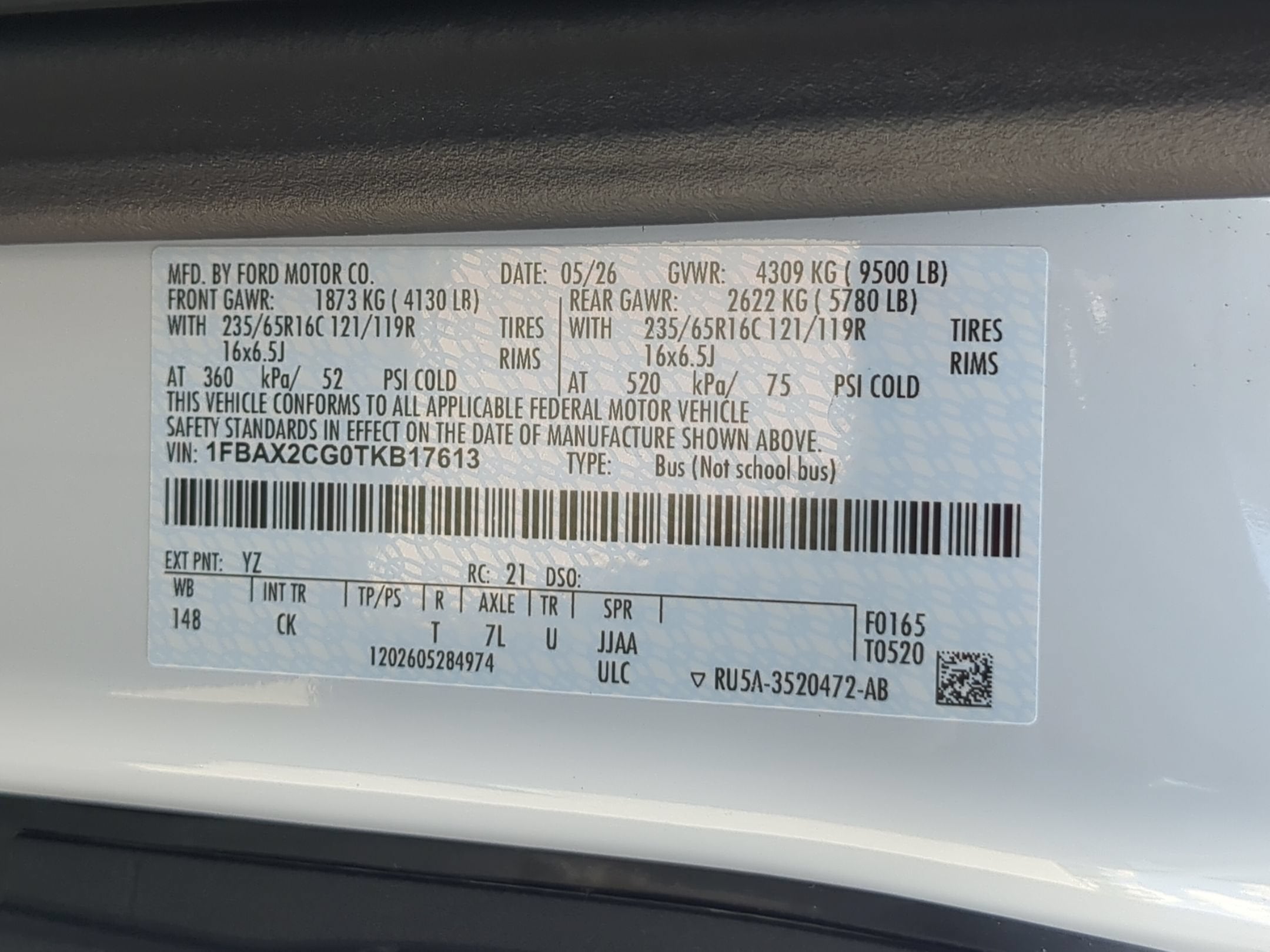 2026 Ford Transit Passenger Wagon XLT