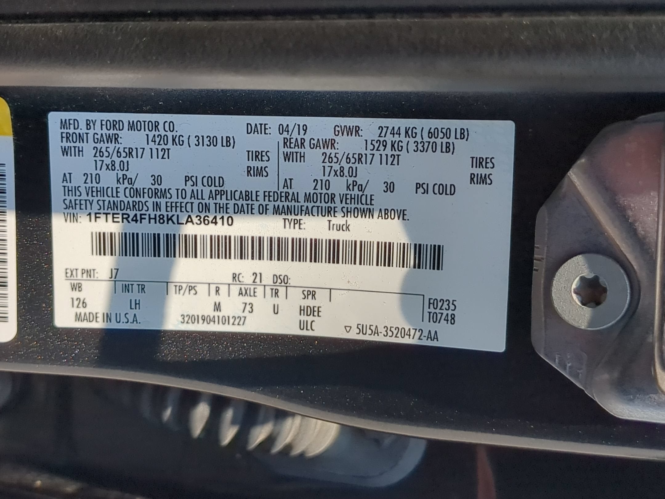 2019 Ford Ranger XLT
