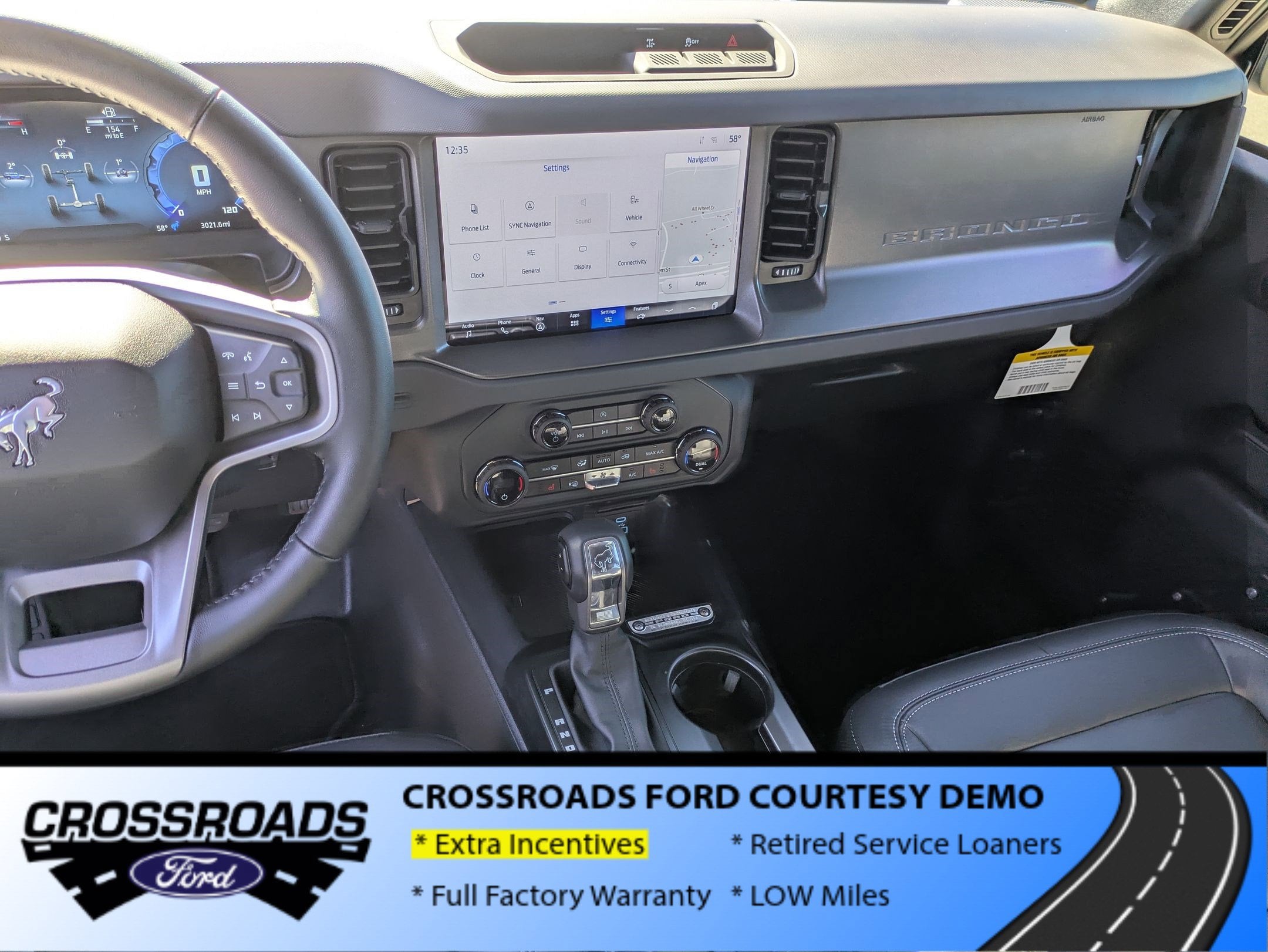 2025 Ford Bronco Big Bend - Crossroads Courtesy Demo