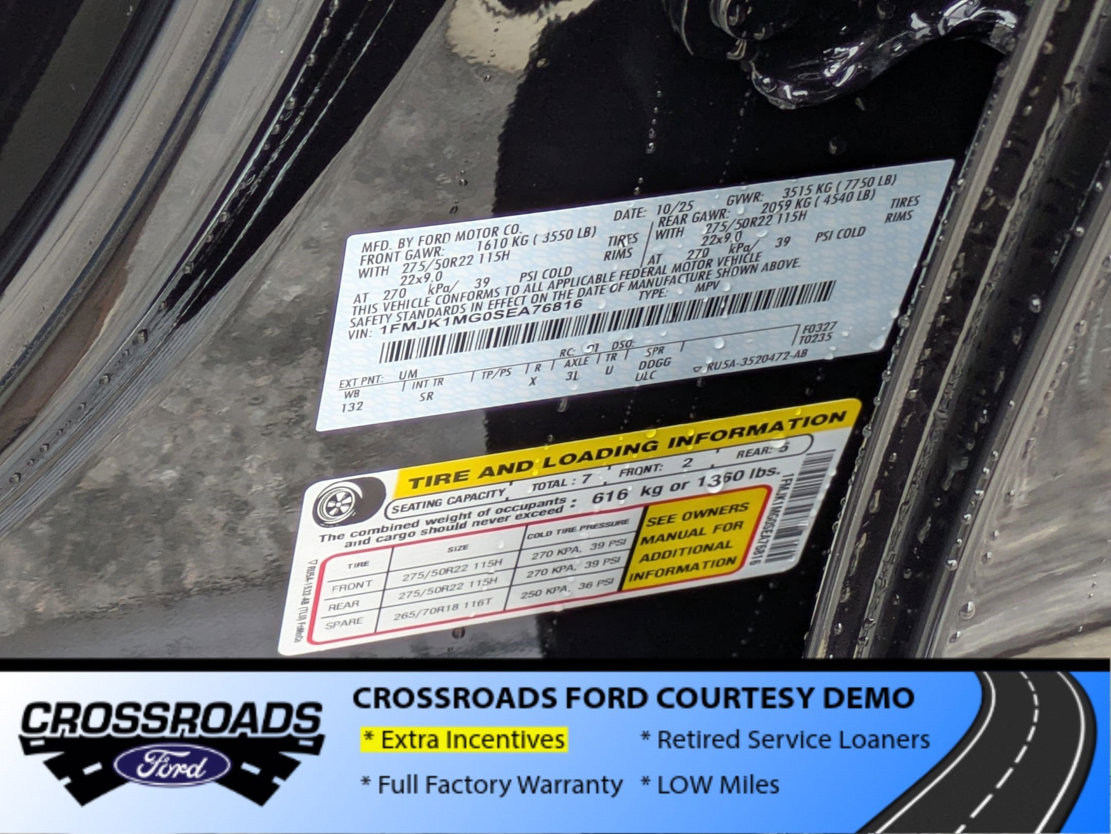 2025 Ford Expedition Max Platinum - Crossroads Courtesy Demo