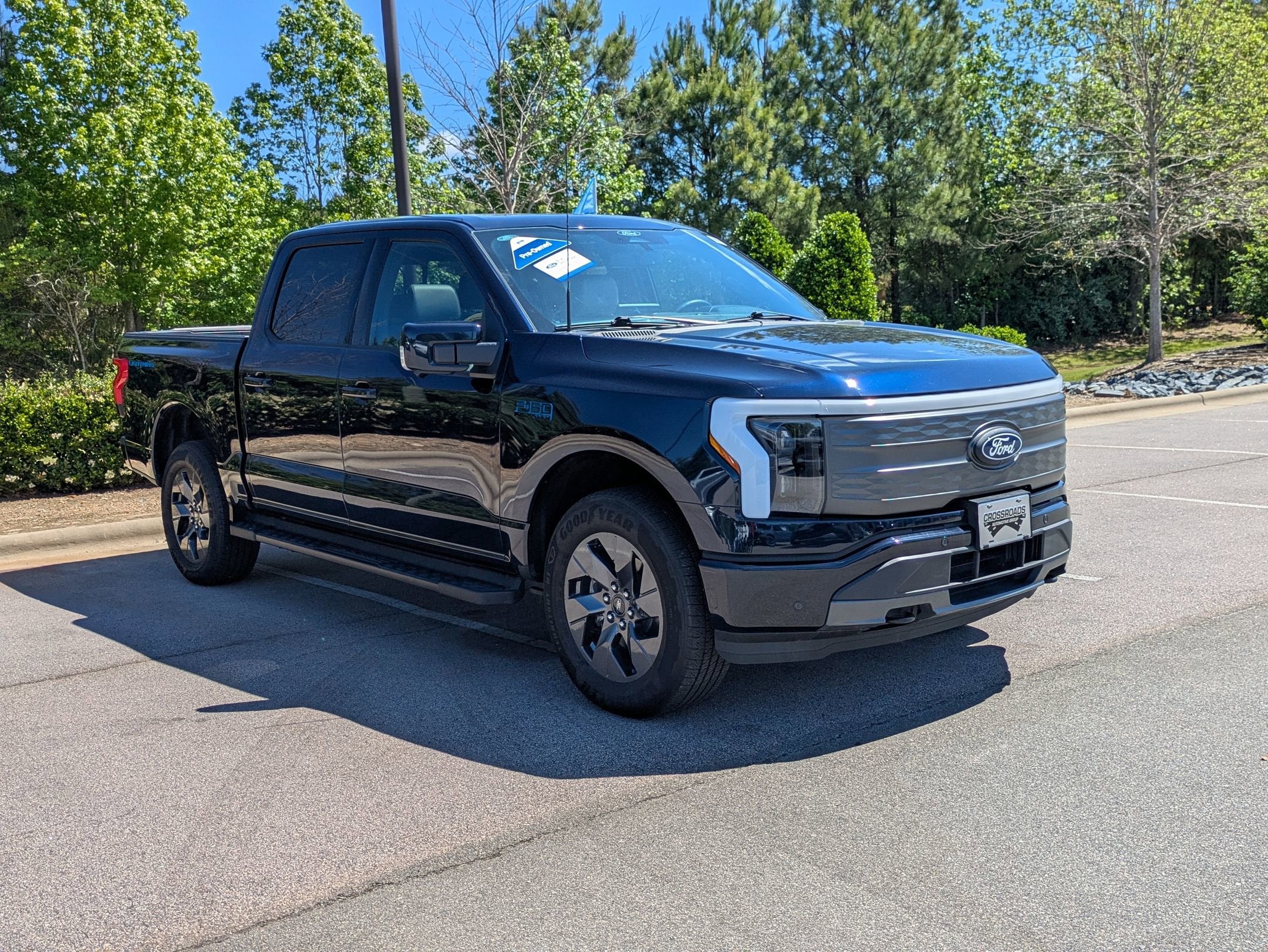 Used 2024 Ford F-150 Lightning Lariat with VIN 1FT6W5L73RWG09155 for sale in Apex, NC