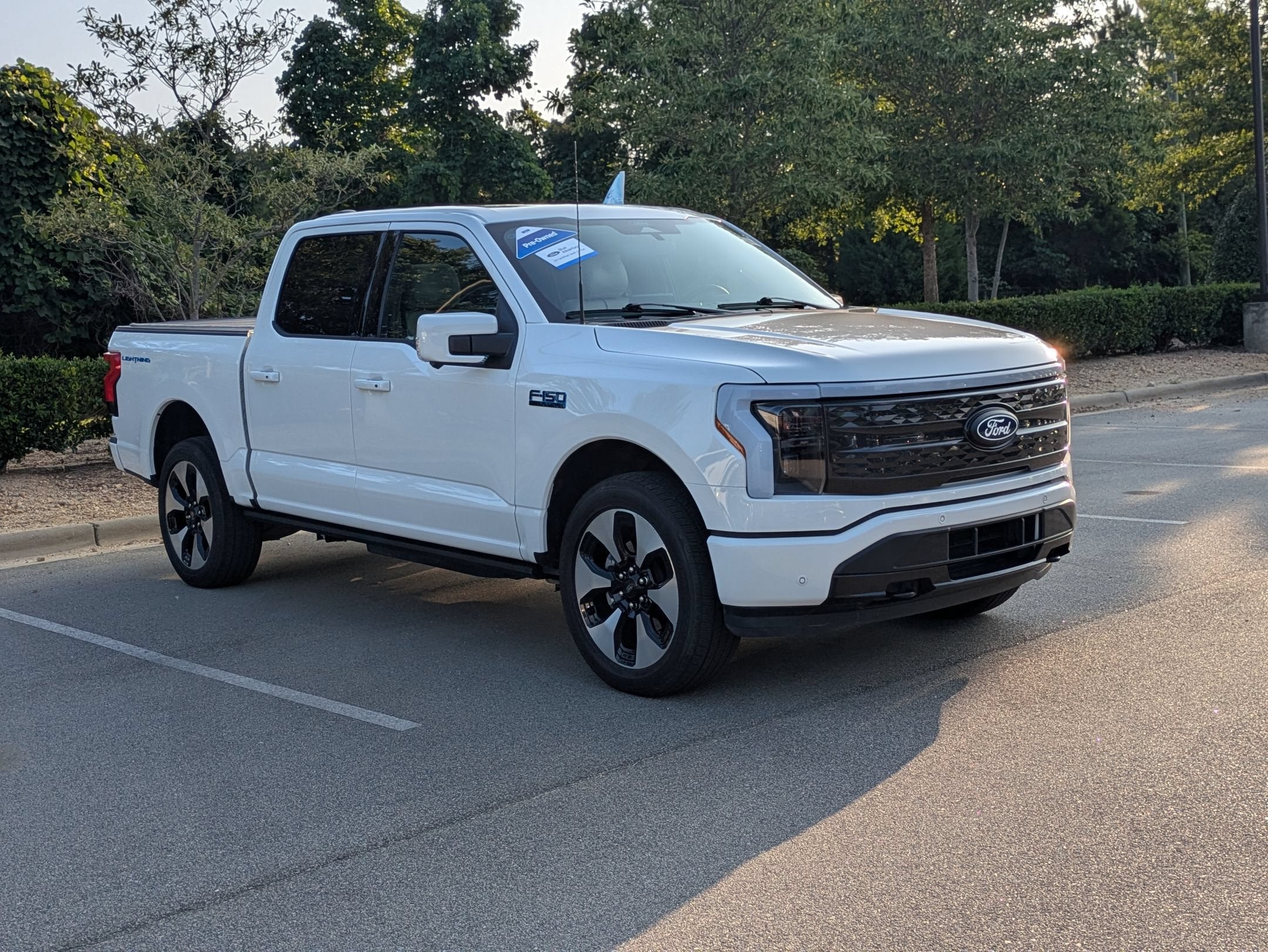 Used 2025 Ford F-150 Lightning Platinum with VIN 1FT6W7L73SWG02675 for sale in Apex, NC