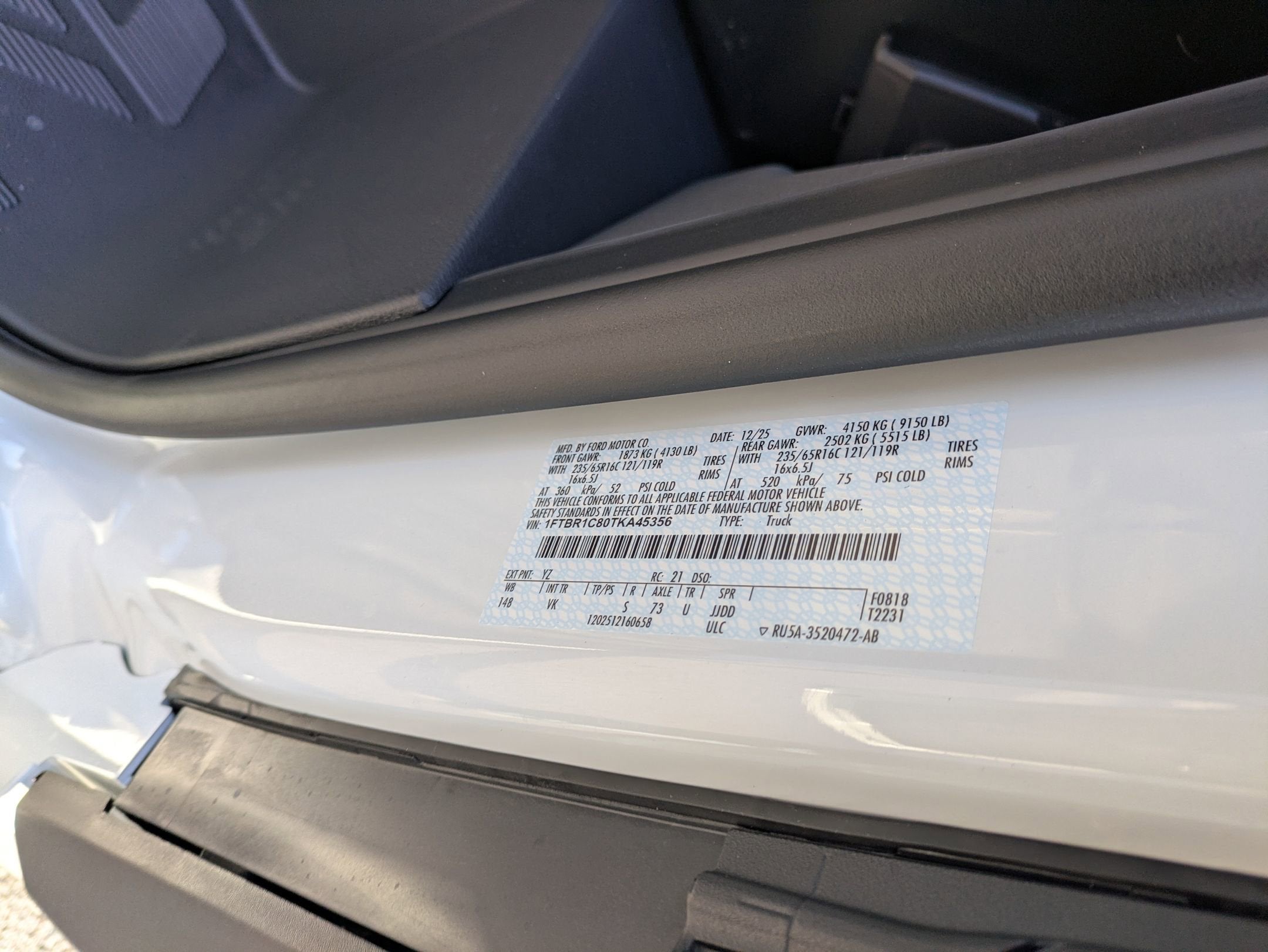 2026 Ford Transit Cargo Van Base