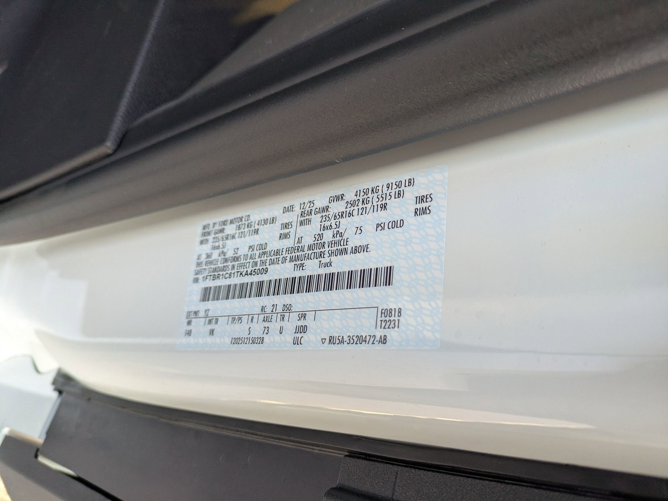 2026 Ford Transit Cargo Van Base