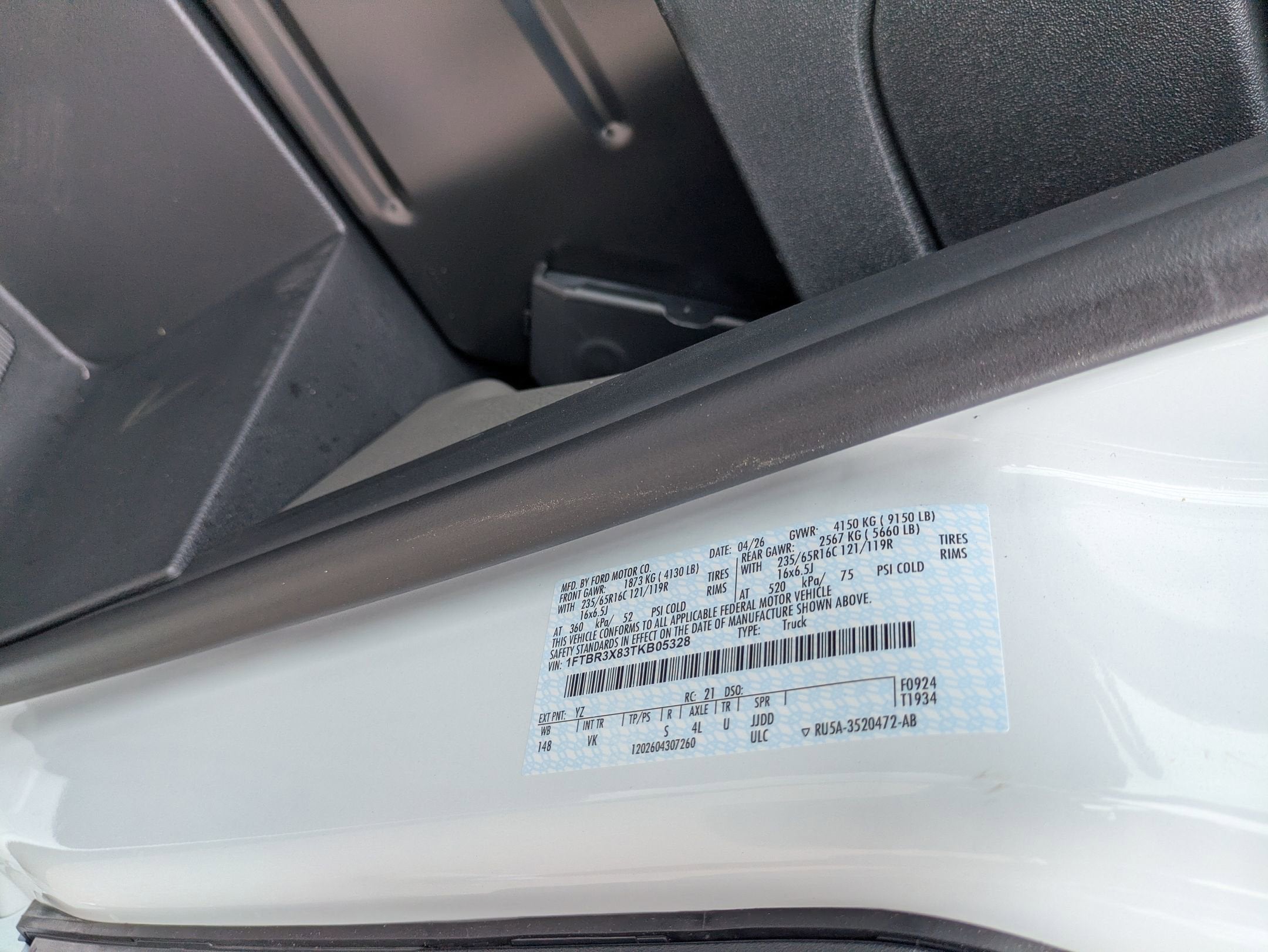 2026 Ford Transit Cargo Van Base