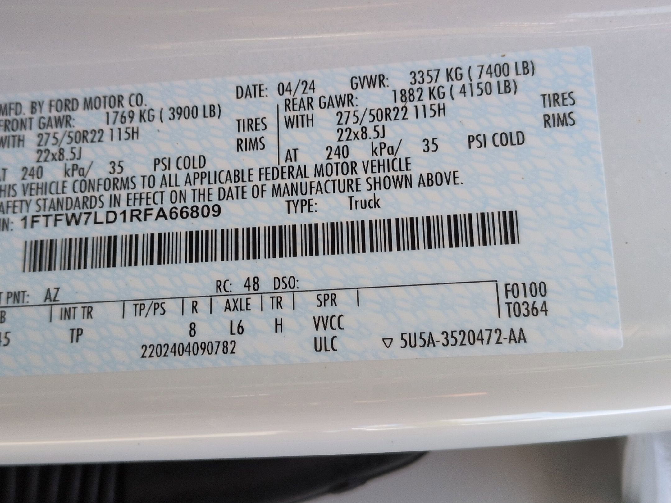 2024 Ford F-150 Platinum