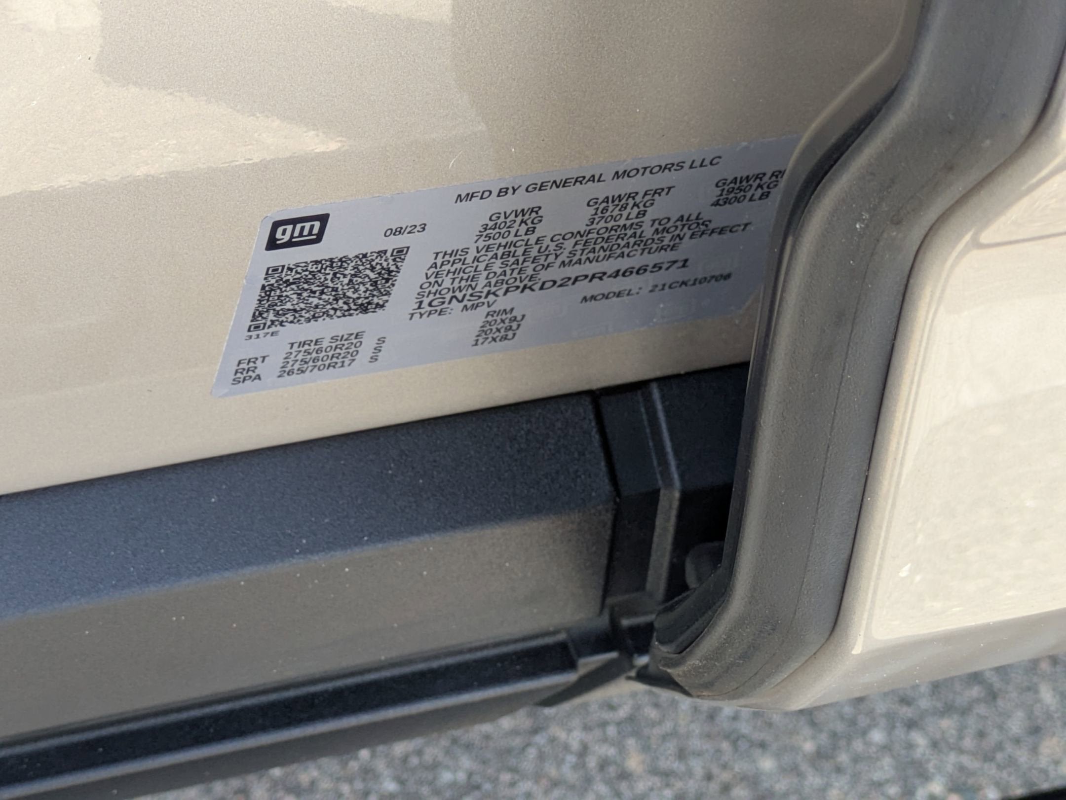 2023 Chevrolet Tahoe Z71