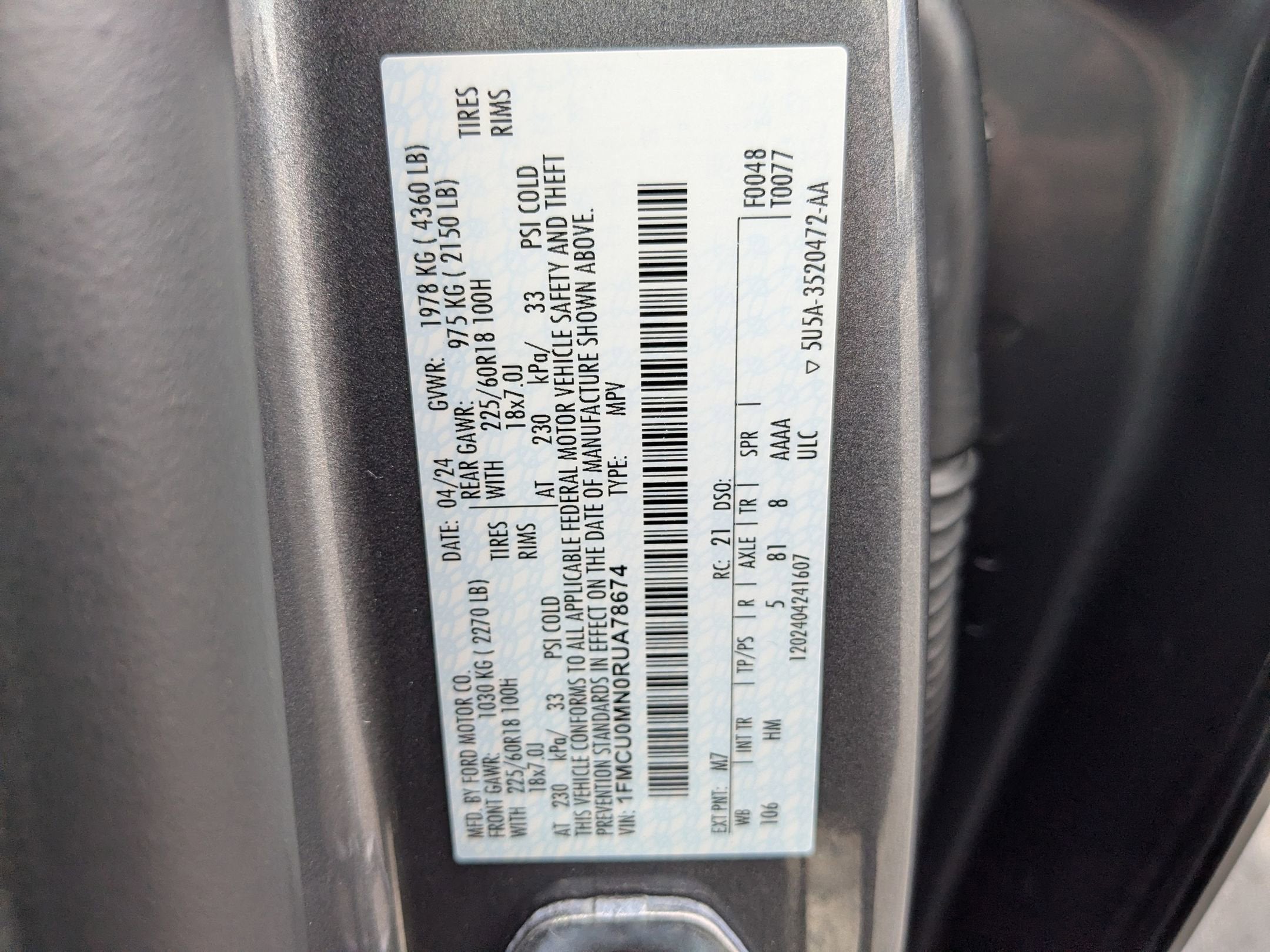 2024 Ford Escape ST-Line