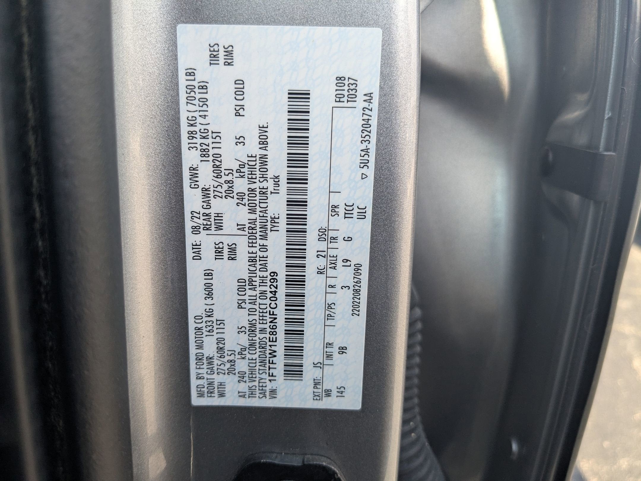 2022 Ford F-150 Platinum