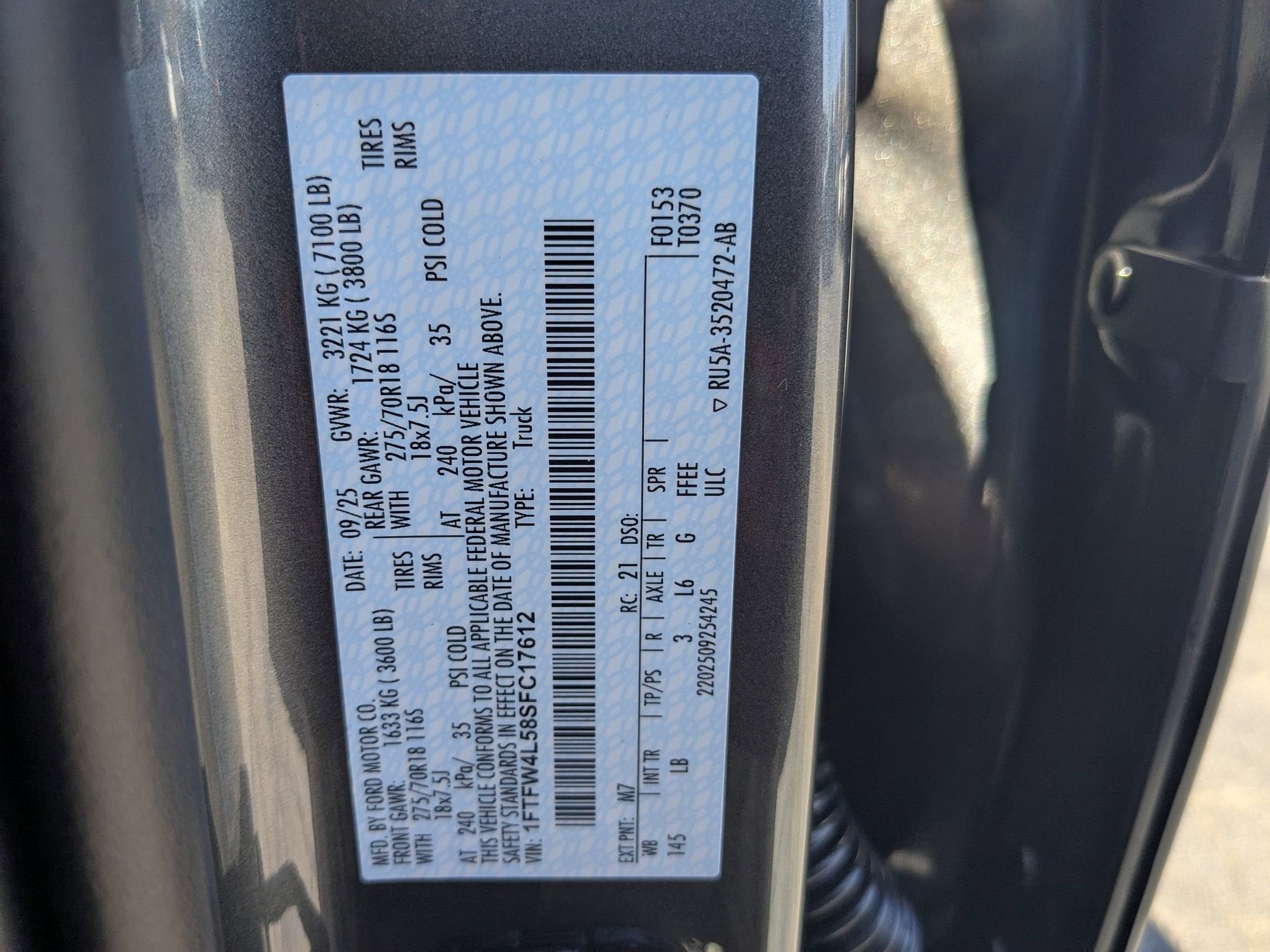 2025 Ford F-150 Tremor