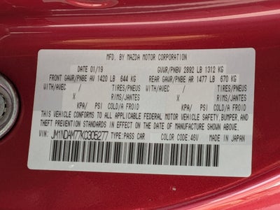 2019 Mazda Mazda MX-5 Miata RF Grand Touring