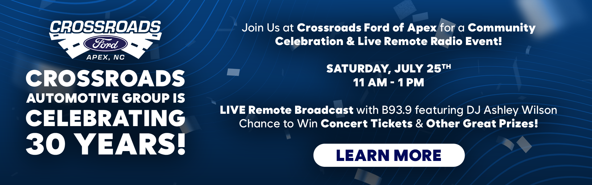 30th Anniversary Remote Radio Event 7/25