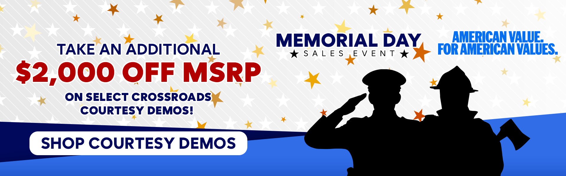 $2,000 Off MSRP on Courtesy Demos