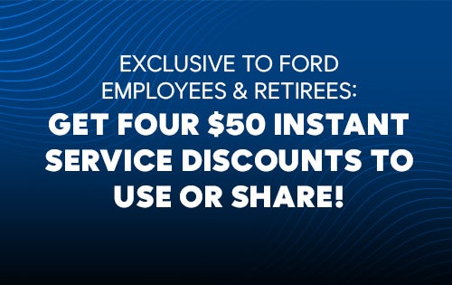 Get four $50 instant service discounts to use or share.*